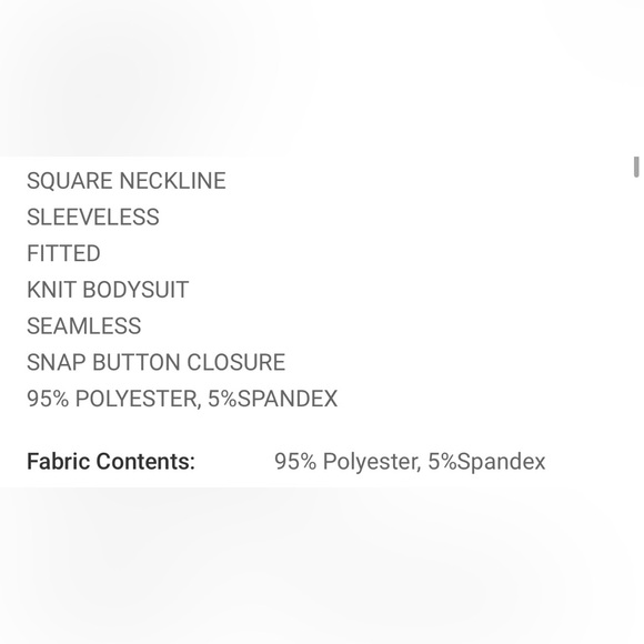 SQUARE neck bodysuit - Picture 3 of 3